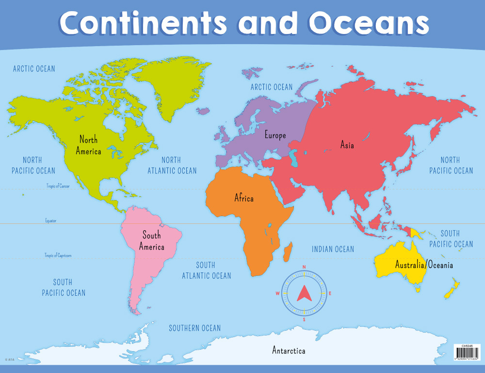 continents-and-oceans-chart